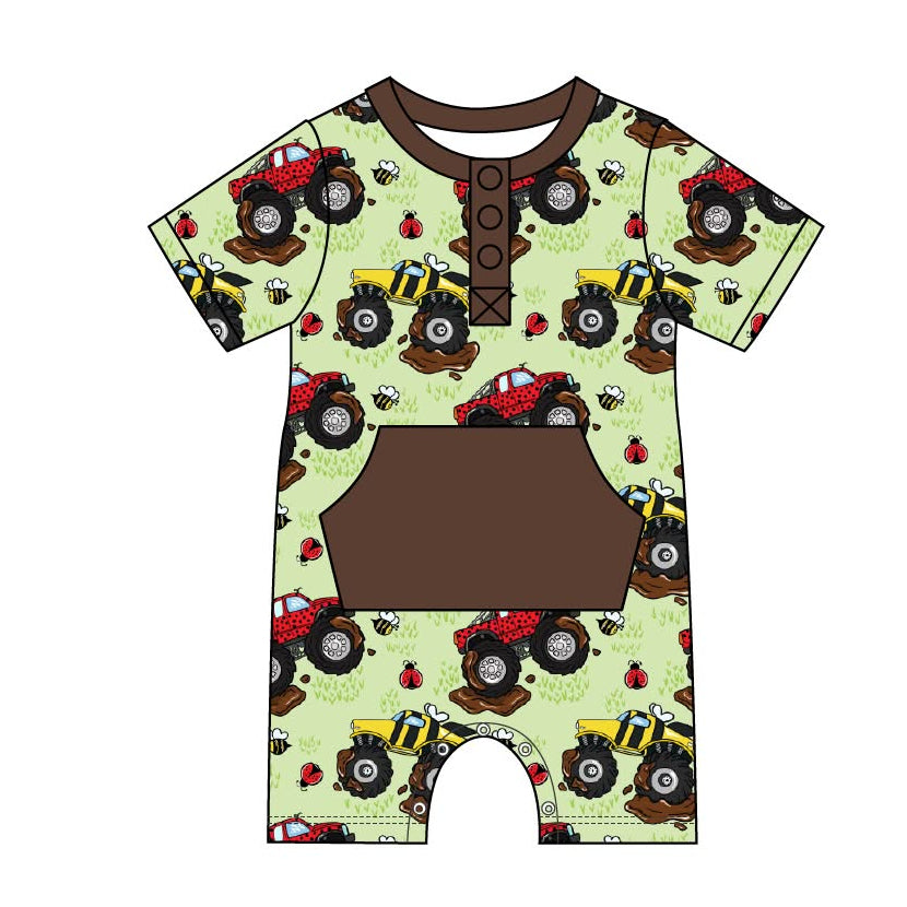Monster Bugs - Kangaroo Pocket Romper
