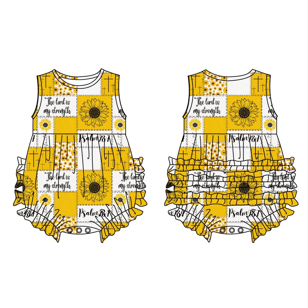 Psalms 28:7 - Tank Bubble with Ruffles