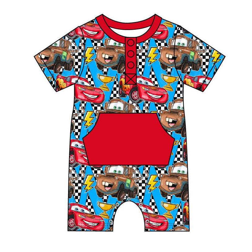 Car Besties - Kangaroo Pocket Romper