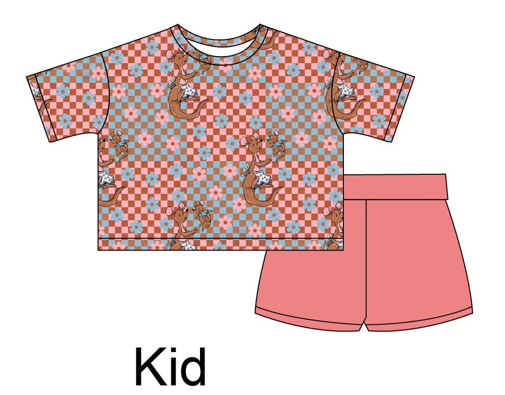 Kangaroo Play - Boxy Tee and Shorts Daywear Set