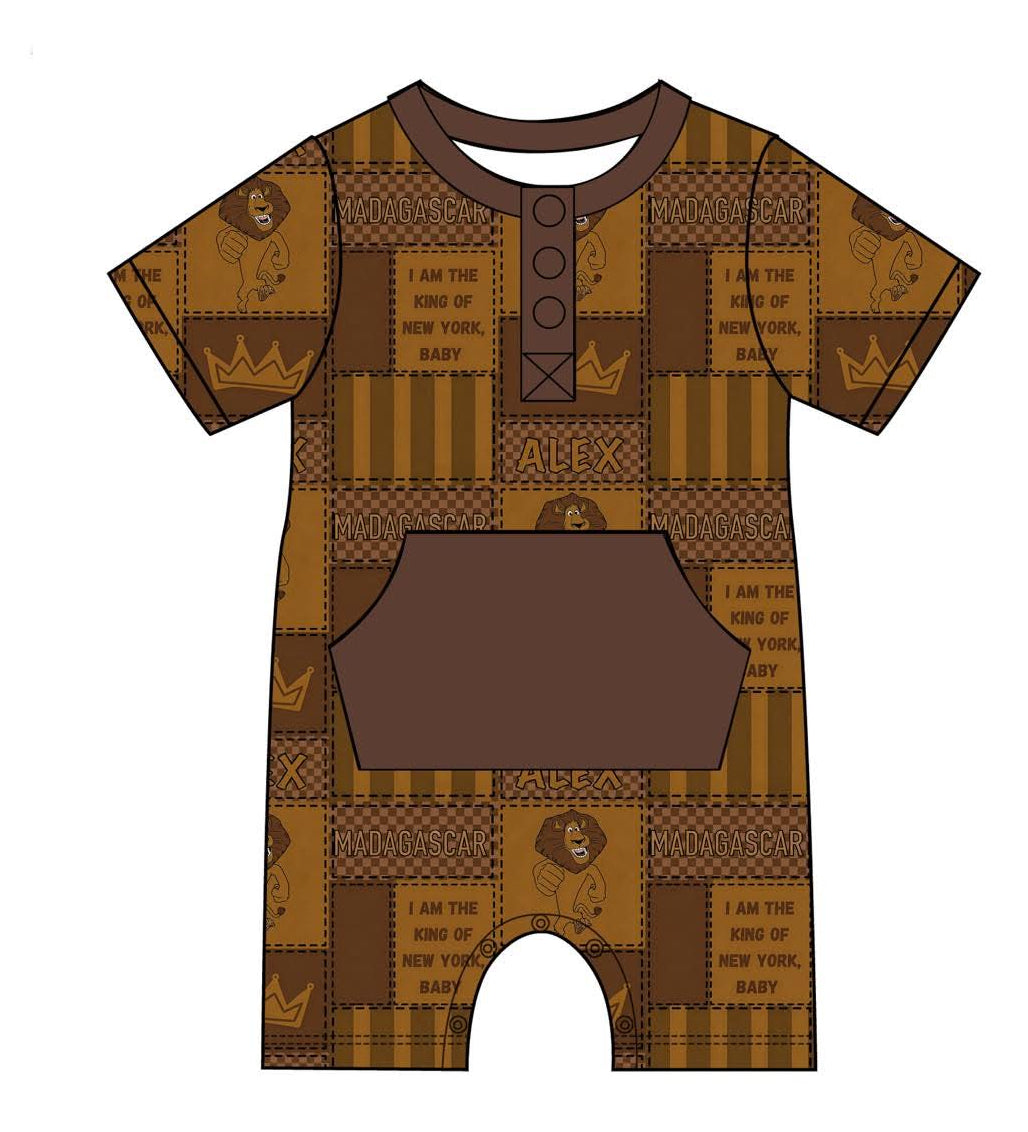 King Alex - Kangaroo Pocket Romper