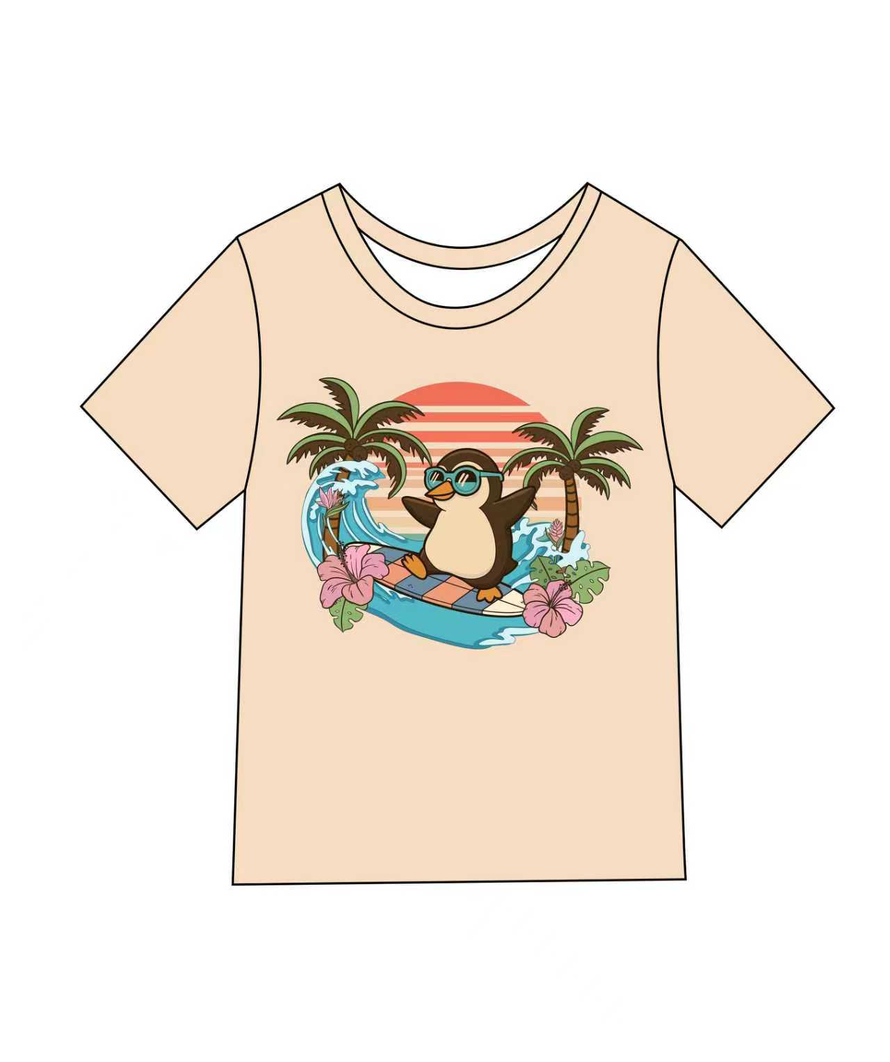 Surfin Waddles - Appliqué Tee