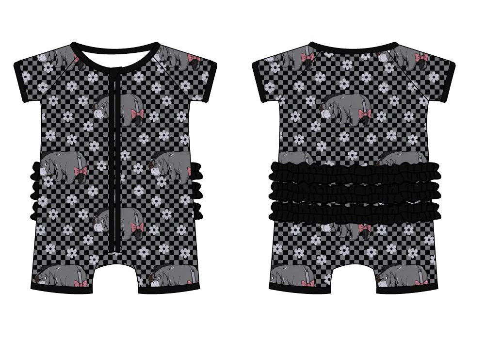 Oh Bother Donkey - Short Sleeve Shorty Ruffle Bum