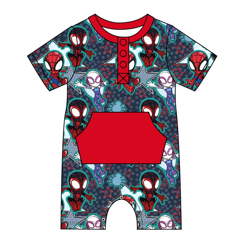 Amazing Web Slingers - Kangaroo Pocket Romper