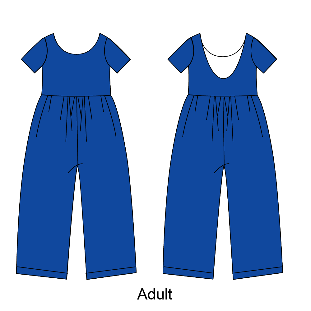 Hydrangea - Adult Mama Romper