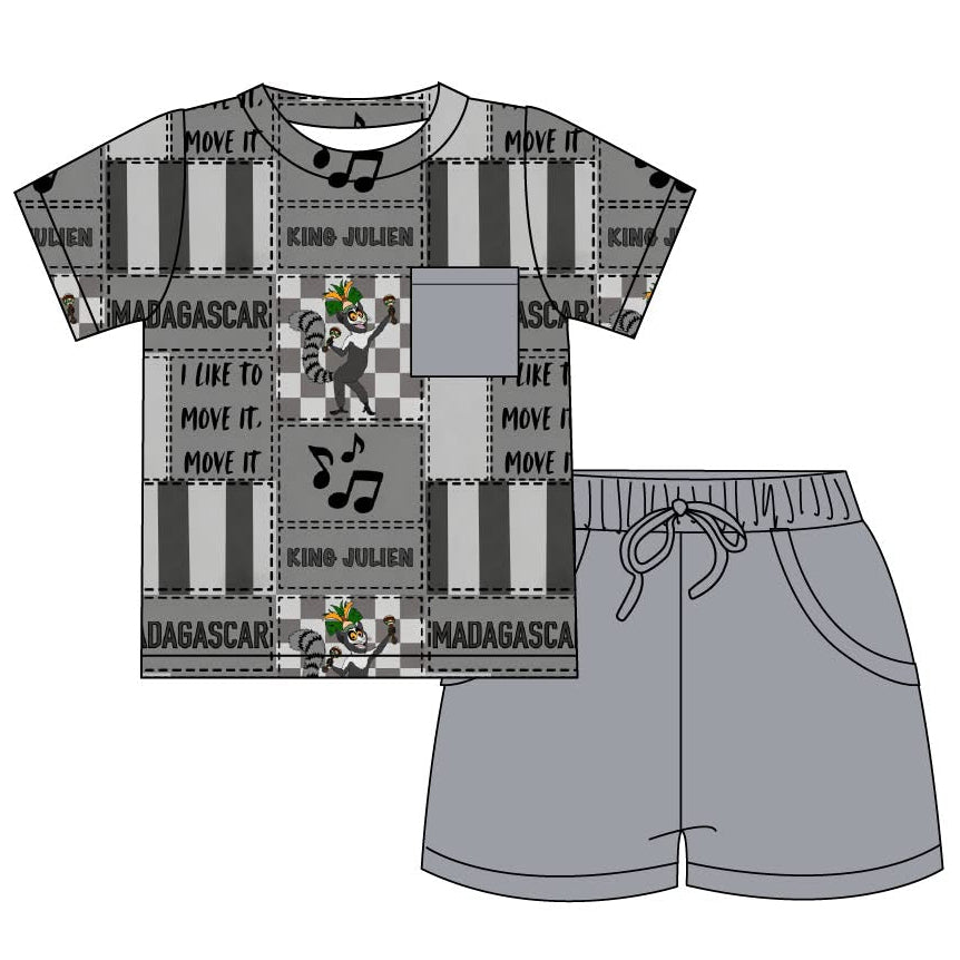 Move It Move It - Short Sleeve and Drawstring Shorts Daywear Set