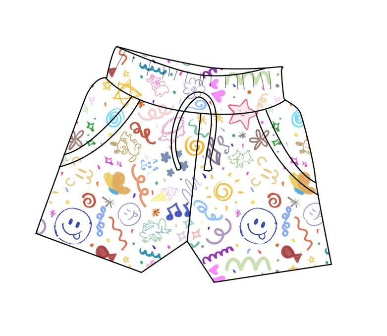 Doodles - Drawstring Shorts