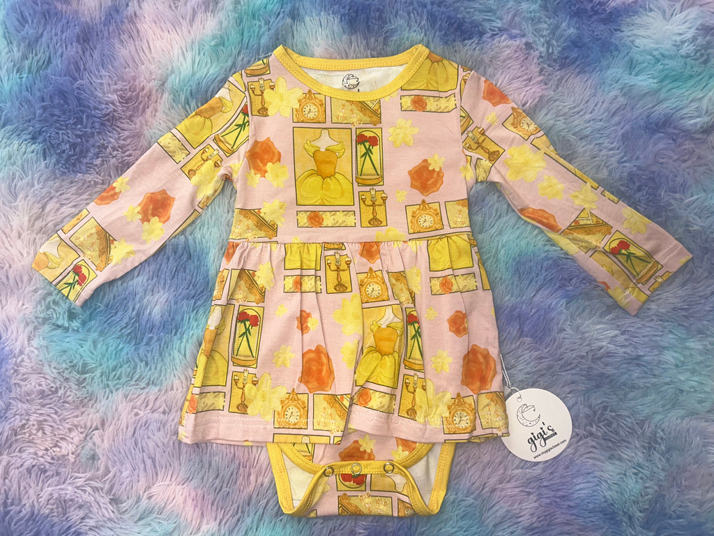 Belle's Ballroom - Long Sleeve Body Suit Twirl