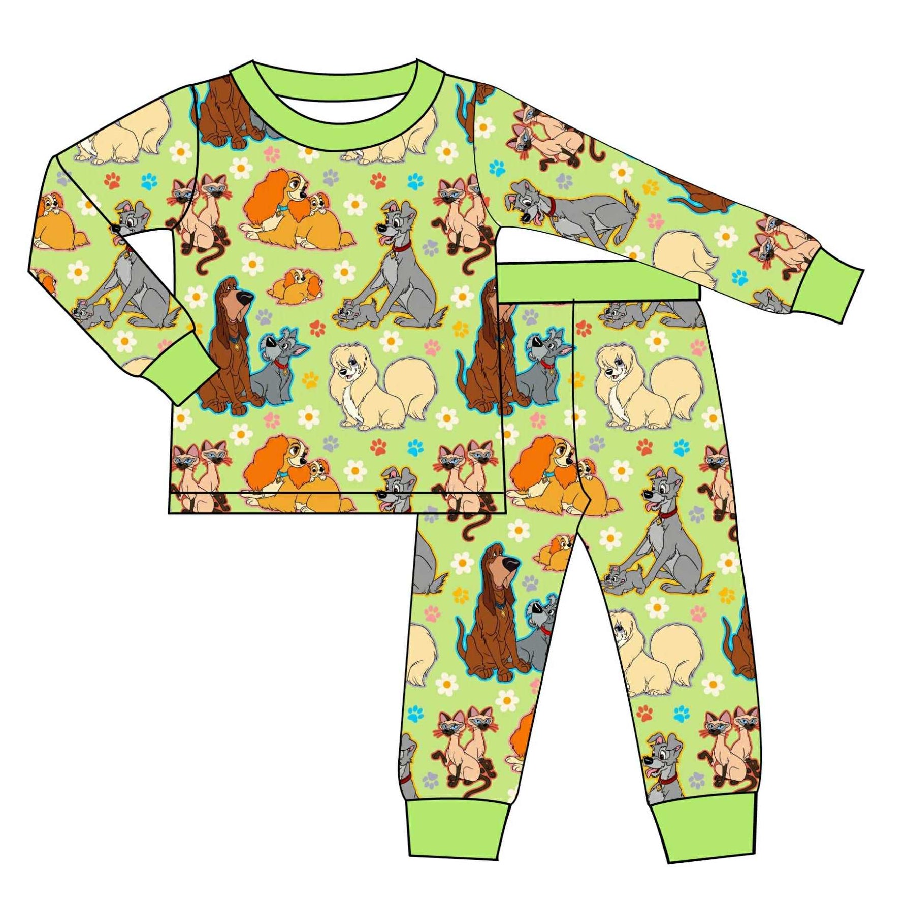 Lady and The Pup - 2 Piece Set Long Sleeve and Pants PJs