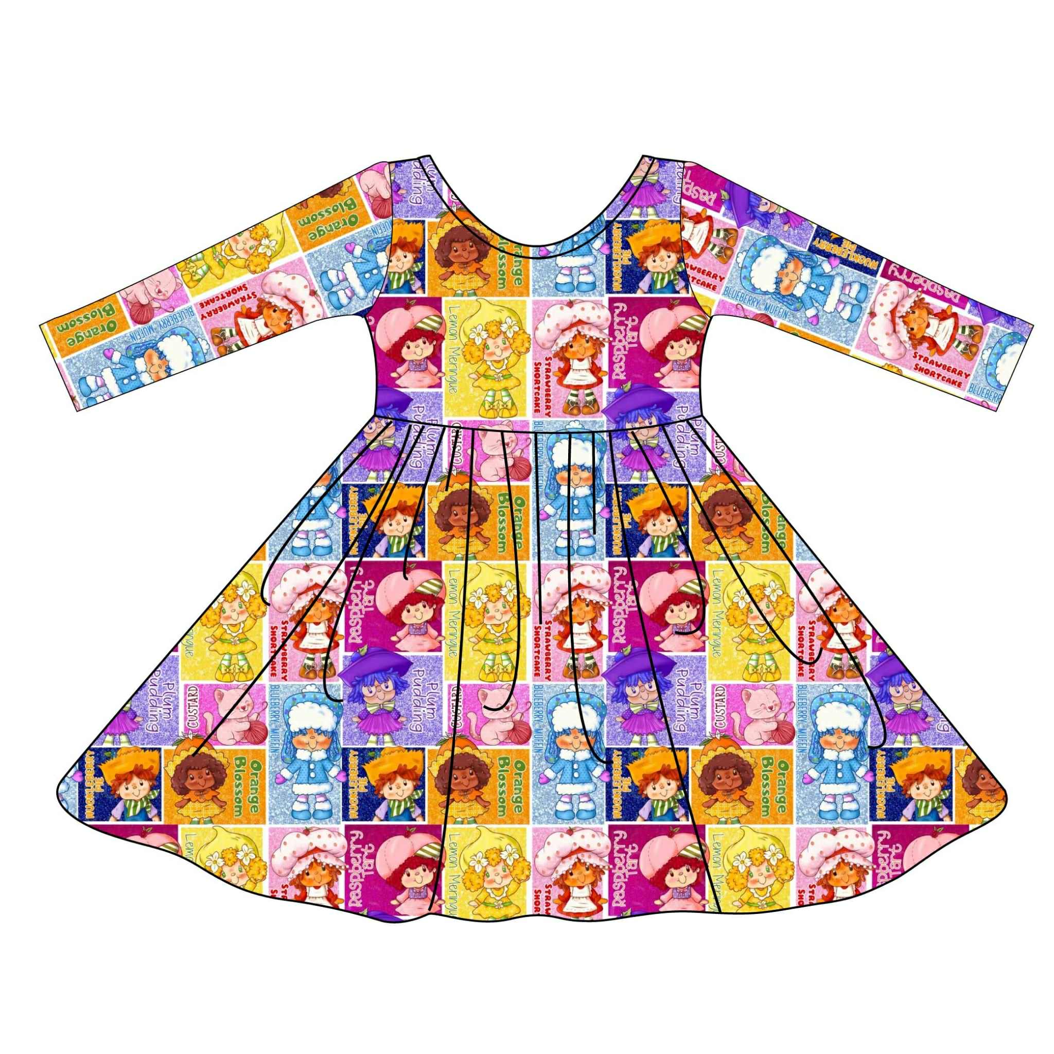 Straw-ba-ba-ba-ba-berry! - Twirl Dress