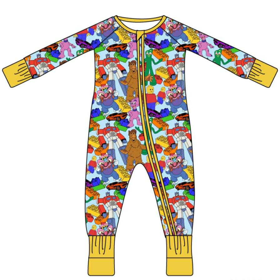 Forever Retro Friends - Long Sleeve Convertible Zippy