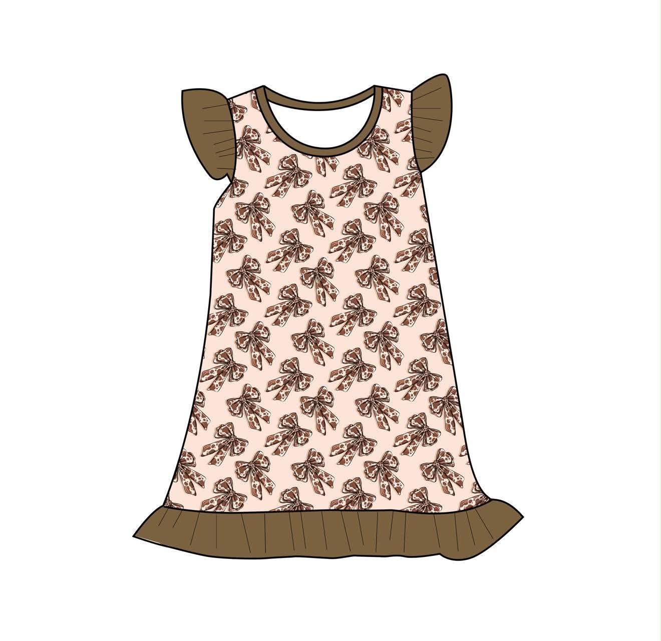 Chic Cow Ribbons - Short Sleeve Night Gown