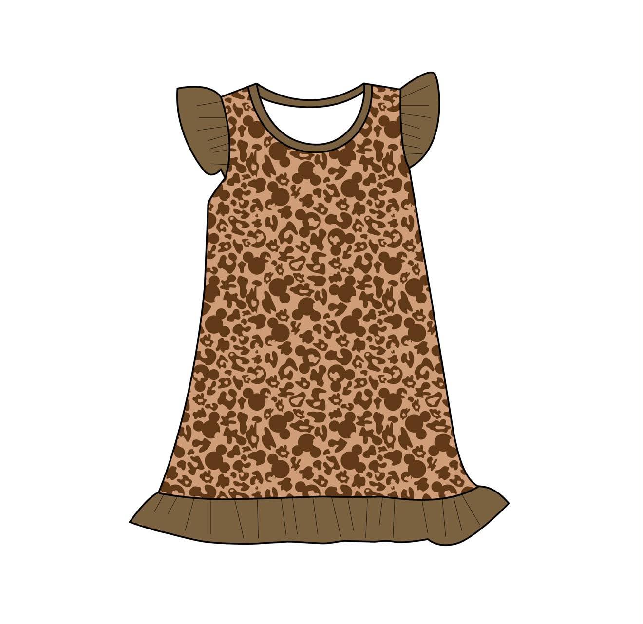 Magical Cheetah - Short Sleeve Night Gown