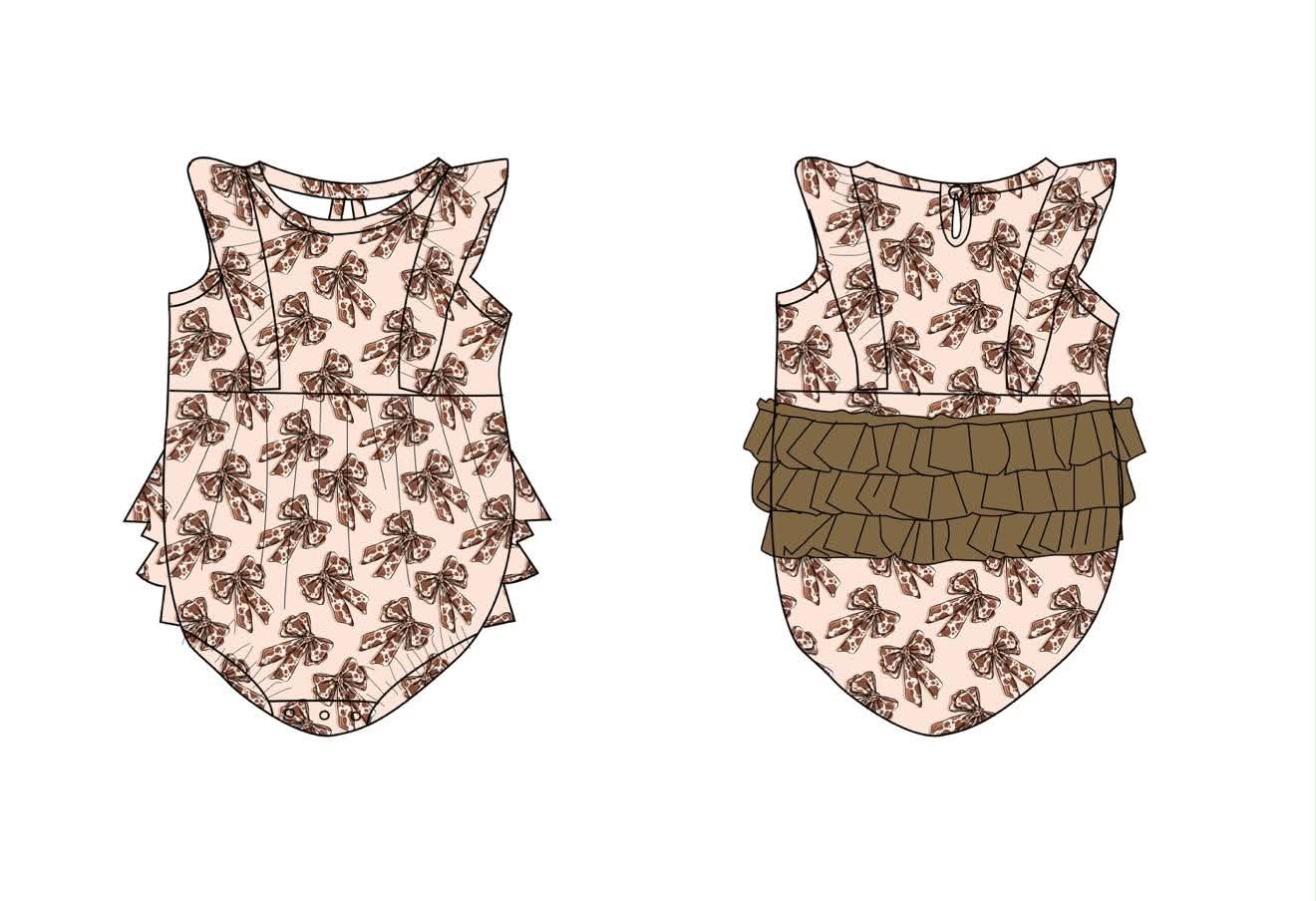 Chic Cow Ribbons - Tank Bubble with Ruffles