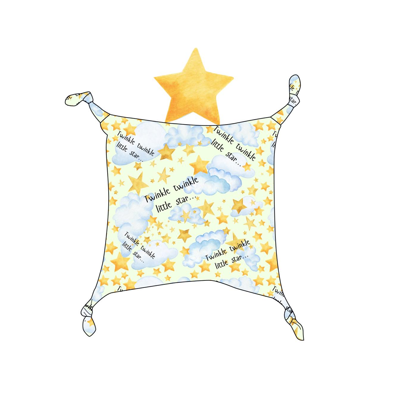 Twinkle Little Star - Lovey with Character Head