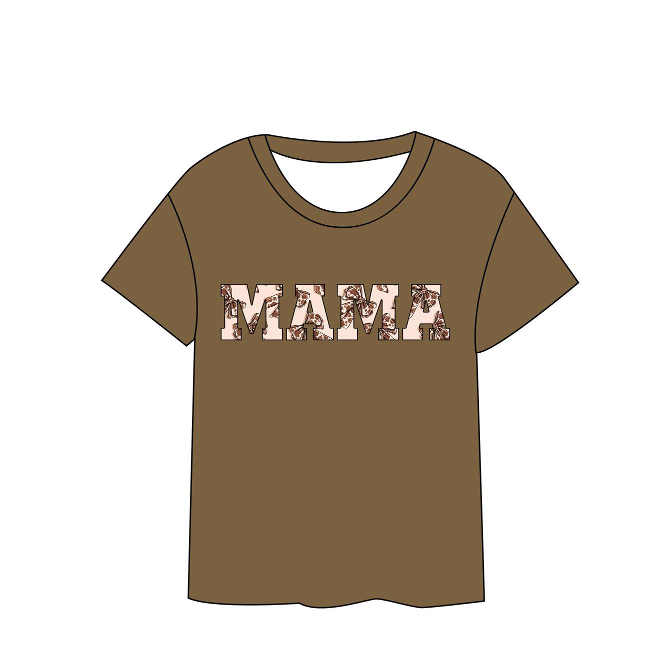 Chic Cow Ribbons - MAMA Tee