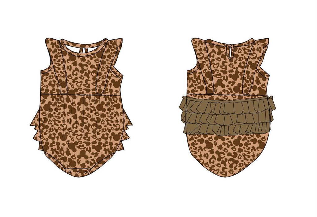 Magical Cheetah - Tank Bubble with Ruffles