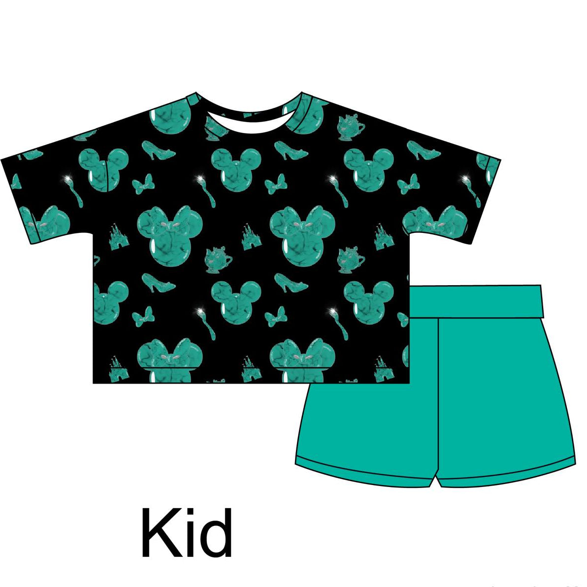 Princess Minnie - Boxy Tee and Shorts Daywear Set