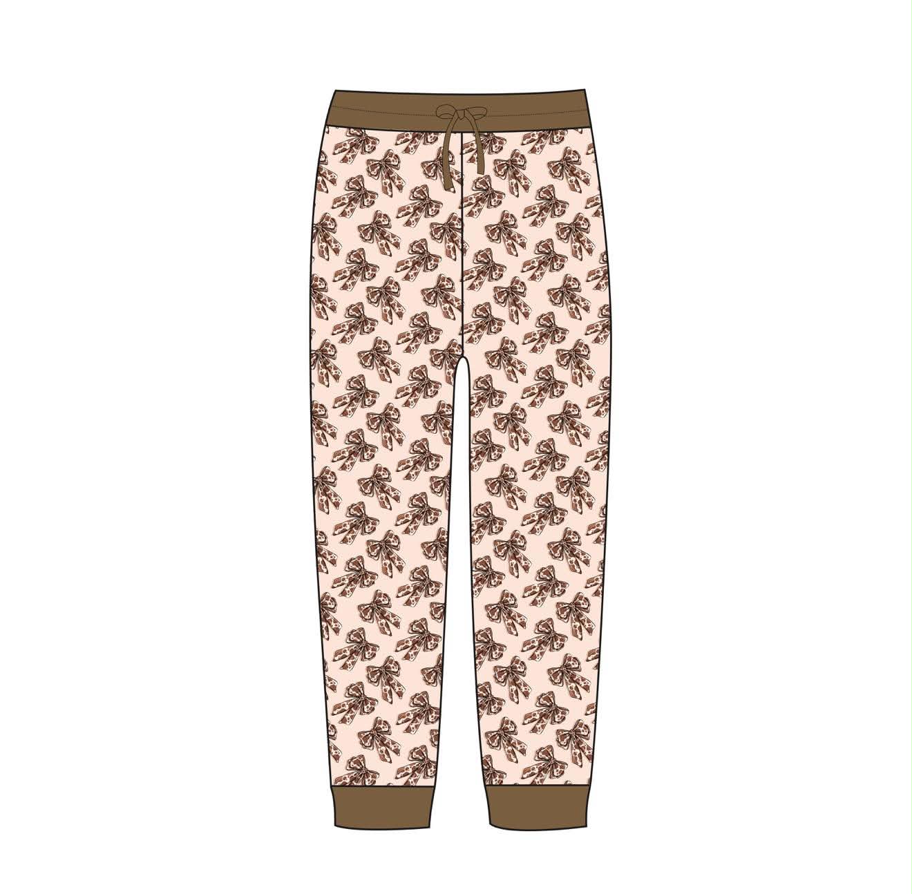 Chic Cow Ribbons - Adult Joggers