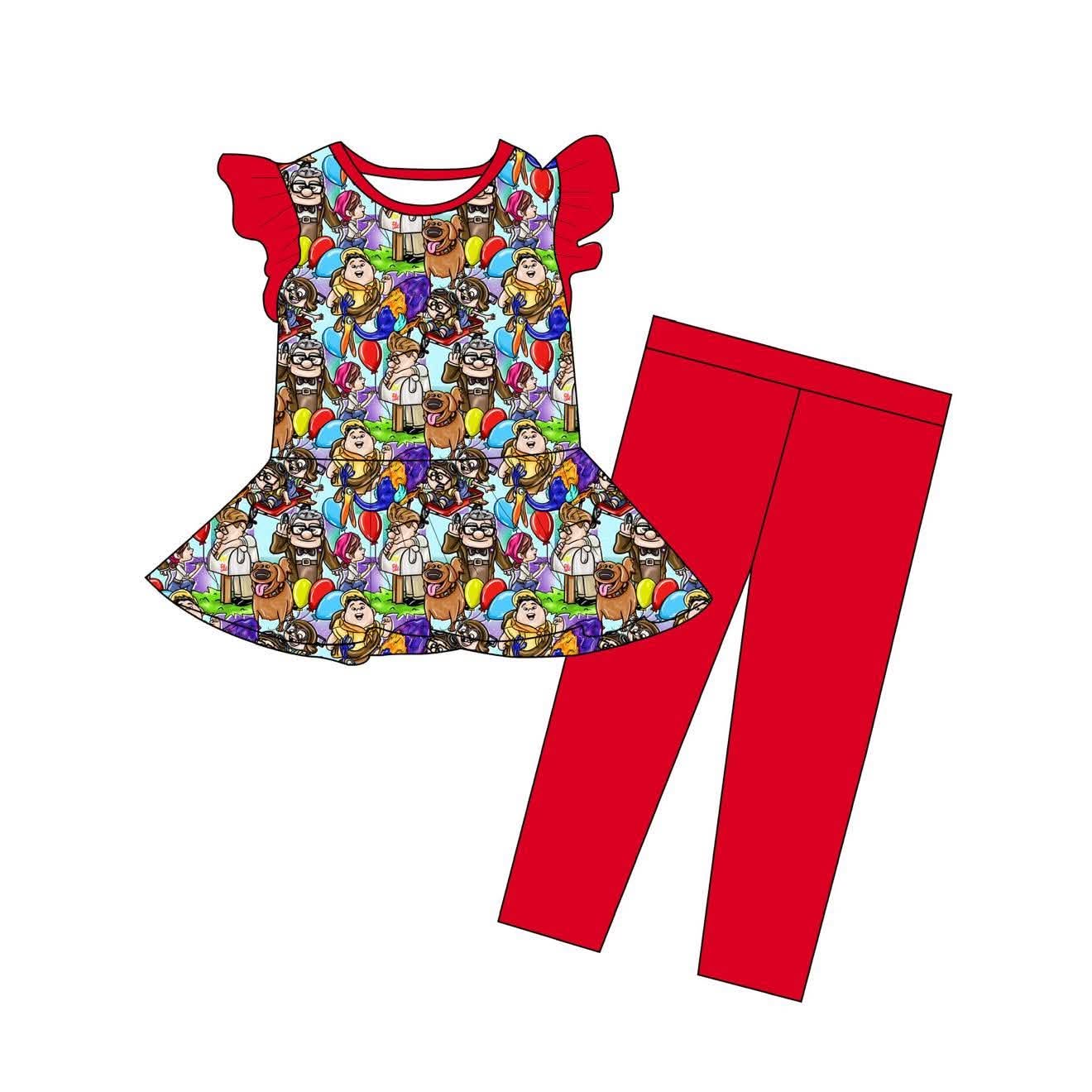 Adventure Awaits - Peplum Top and Leggings Daywear Set
