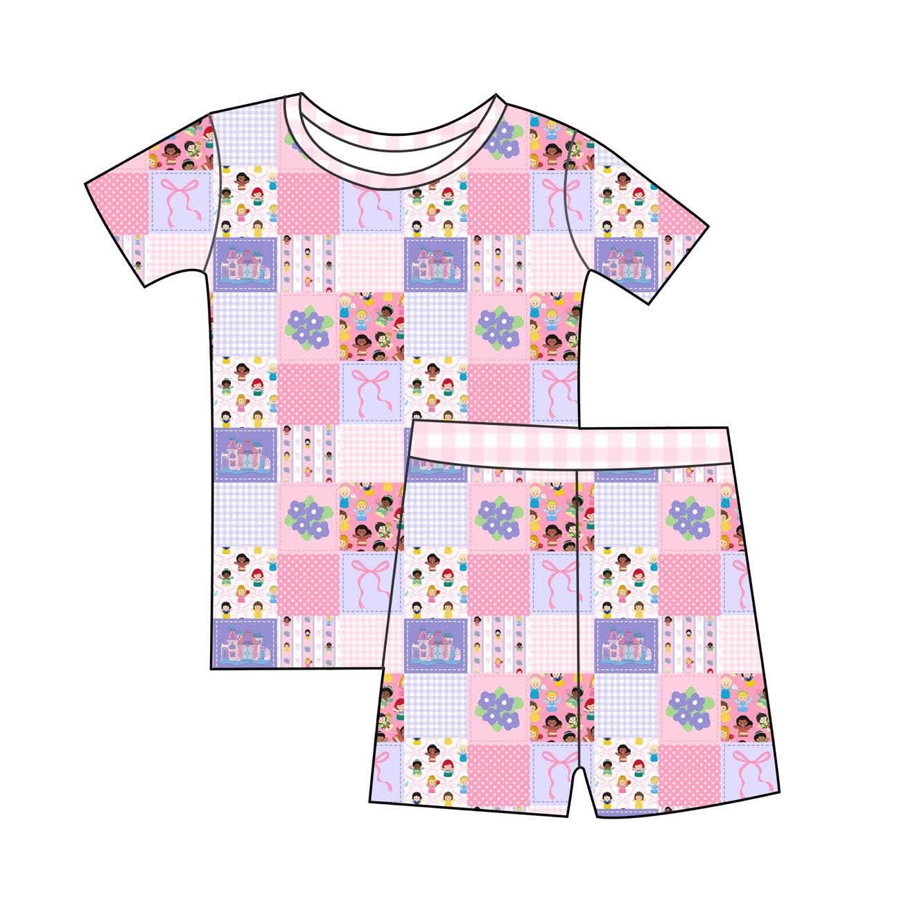Storybook Royals - 2 Piece PJ Set Short Sleeve and Shorts
