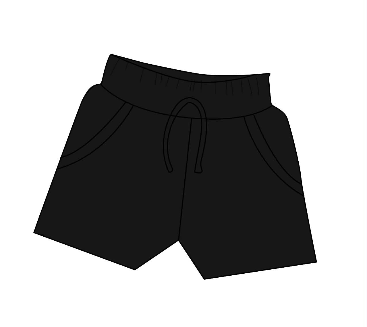 Midnight - Drawstring Shorts