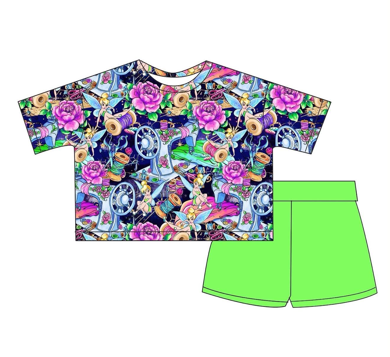 Pixie Threads - Boxy Tee and Shorts Daywear Set
