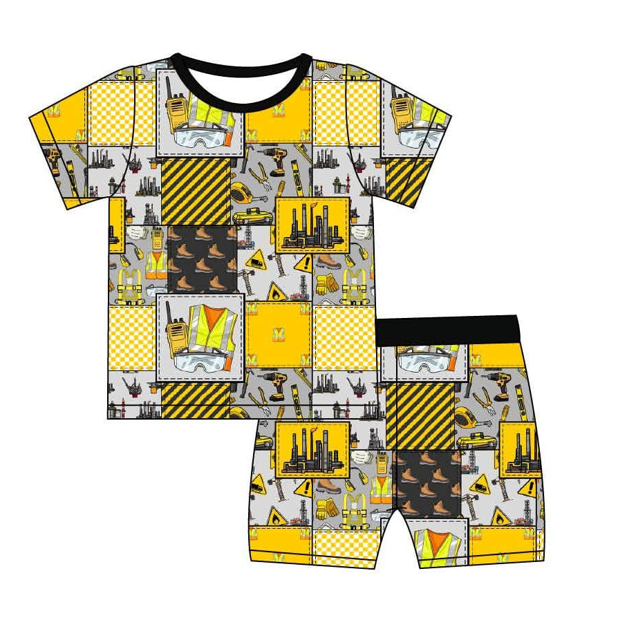 Safe Builders - 2 Piece PJ Set Short Sleeve and Shorts
