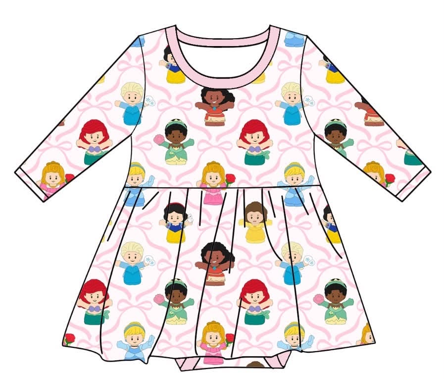 Little Princess Royals - Short Sleeve Twirl Dress