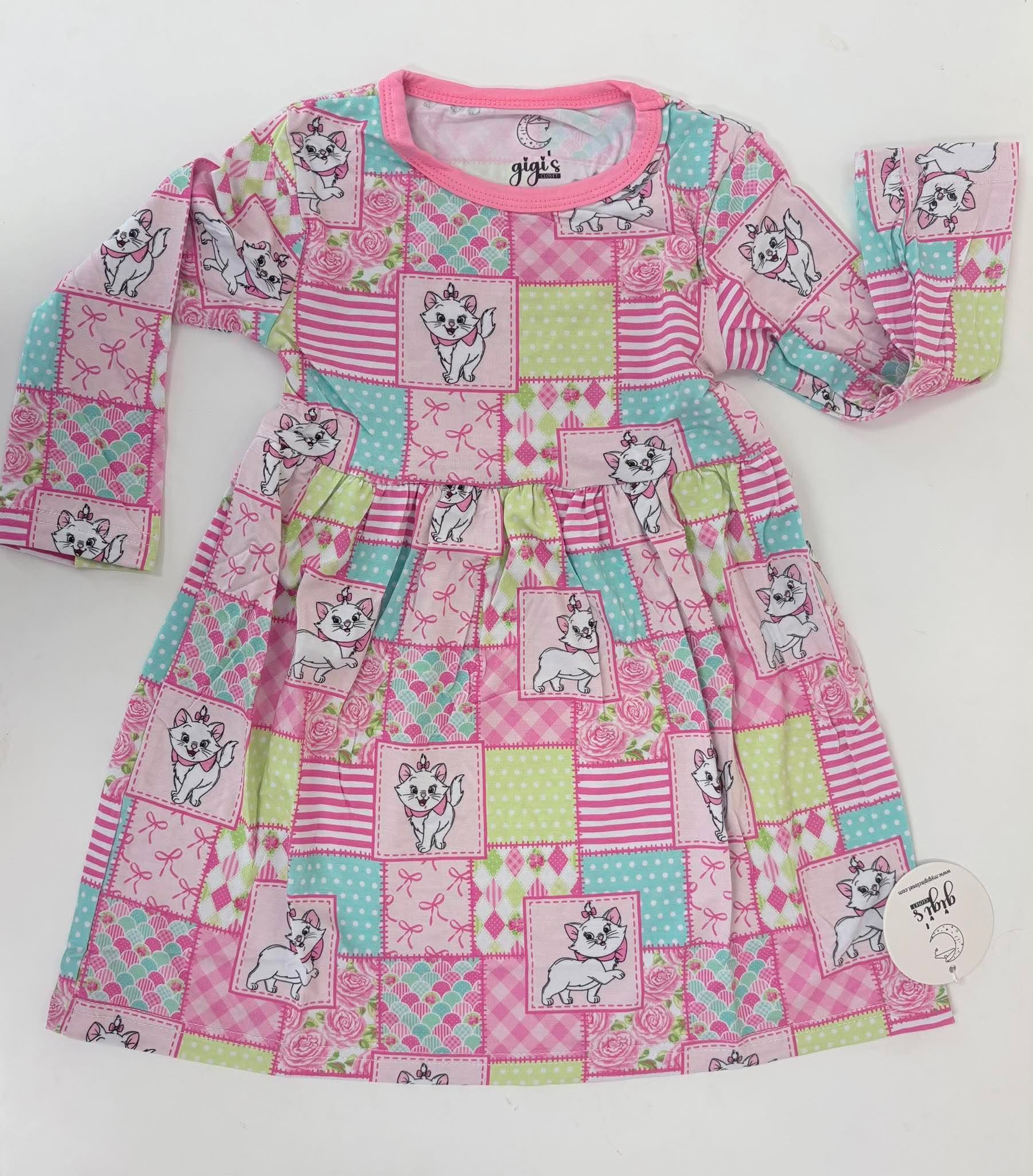 Marie's Meadow - Long Sleeve Twirl Dress