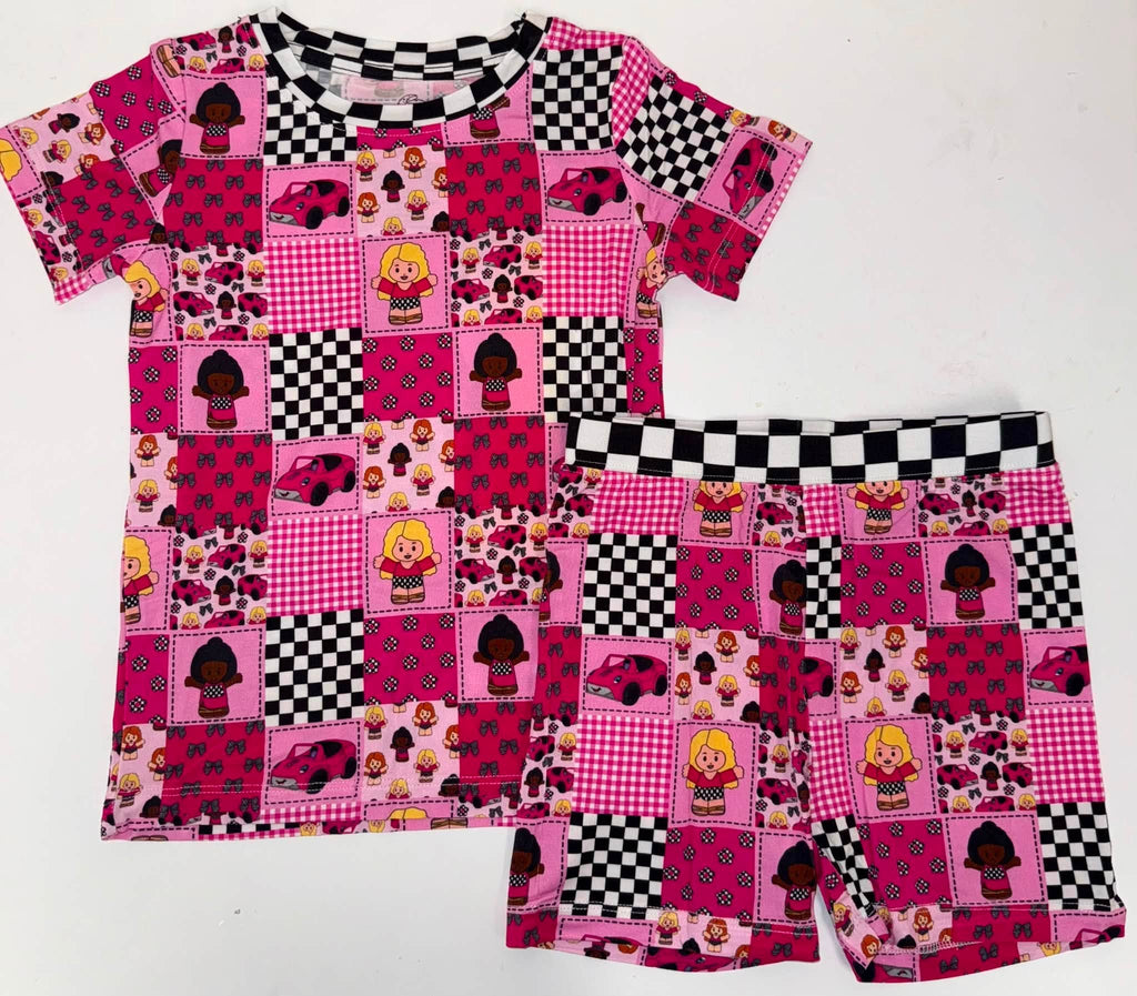 Crusin' Cuties - 2 Piece PJ Set Short Sleeve and Shorts