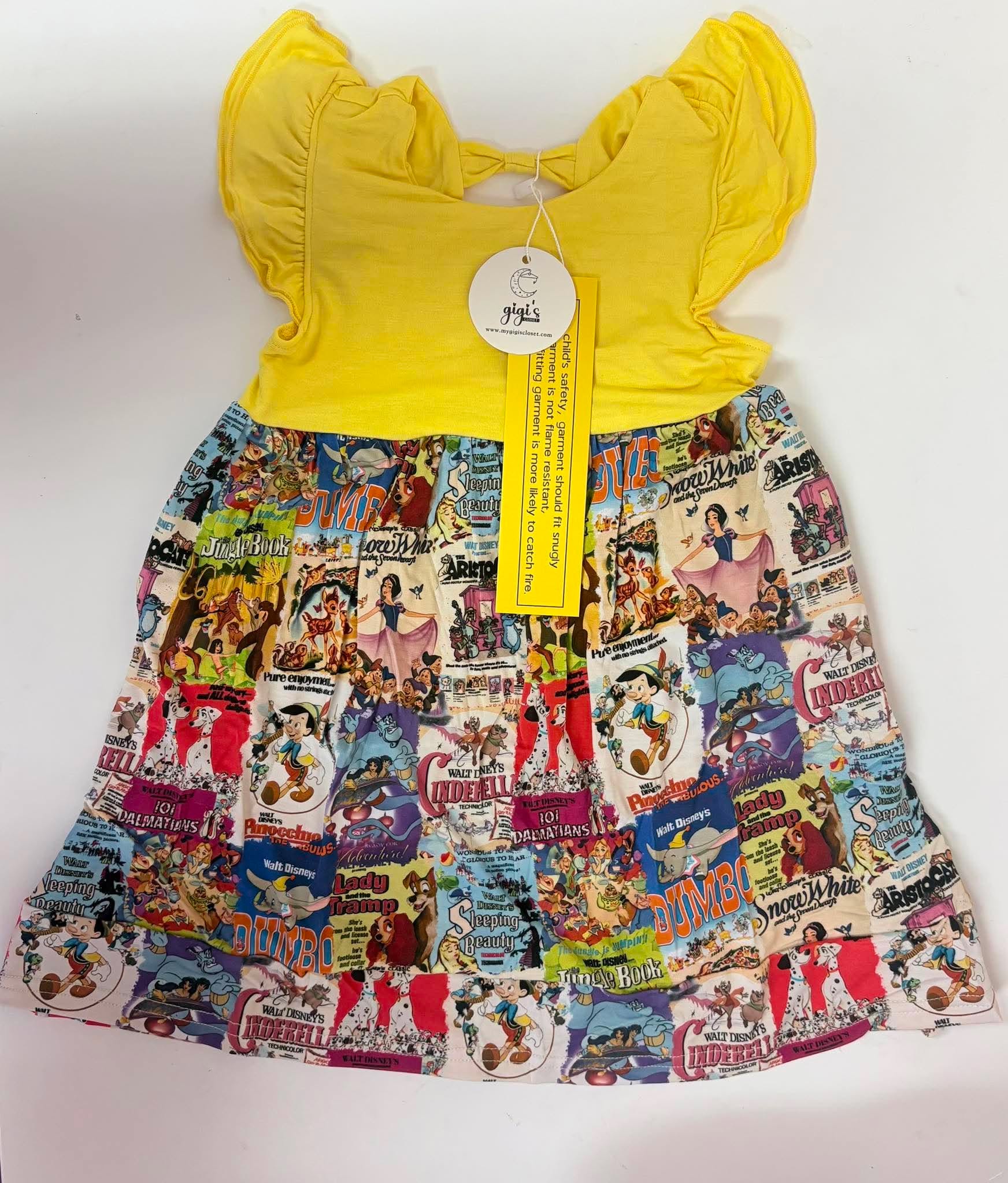 Storybook Classics - Short Sleeve Bow Back Twirl Dress
