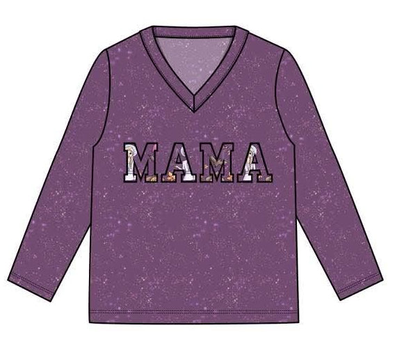 Spellbound Sisters - Long Sleeve V-Neck MAMA Tee