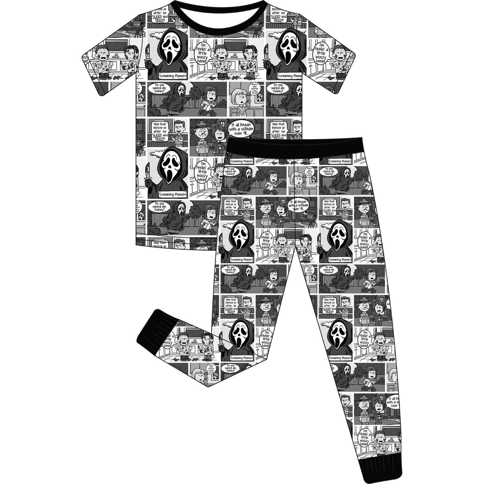 Screaming Peanuts - 2 Piece PJ Set Short Sleeve and Pants