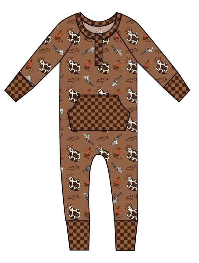Howdy Harvest - Kangaroo Pocket Romper