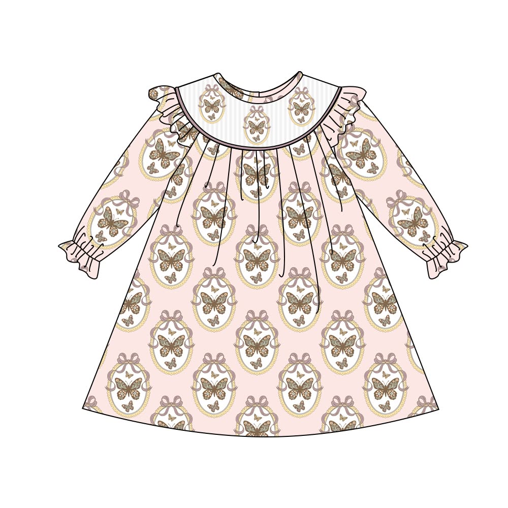 Butterfly Wishes - Boutique Style Long Sleeve Dress