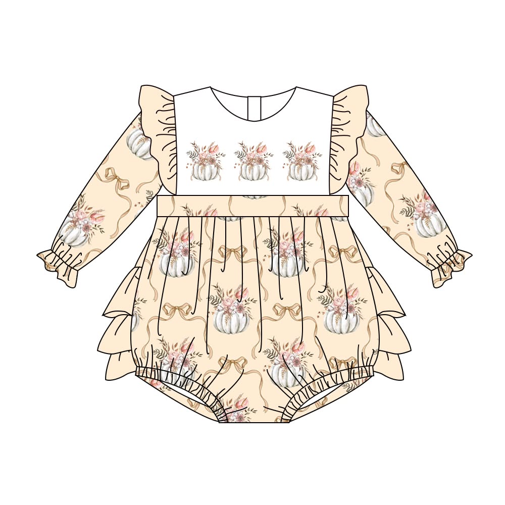 Pretty Pumpkin - Boutique Style Long Sleeve Bubble