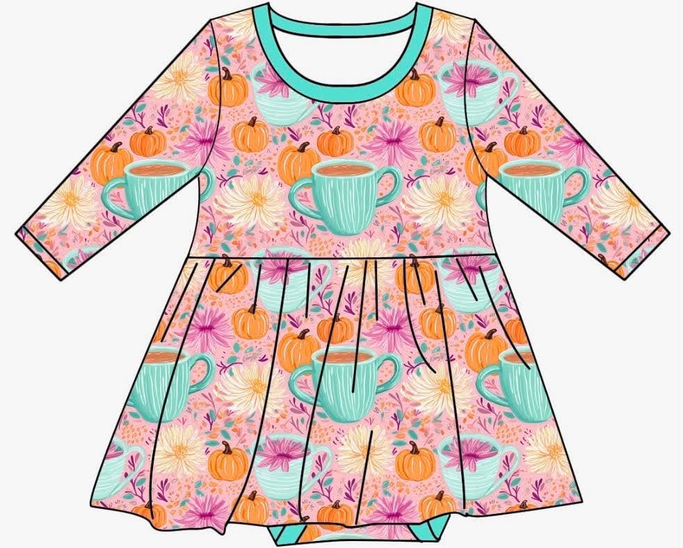 Autumn Brew - Long Sleeve Body Suit Twirl