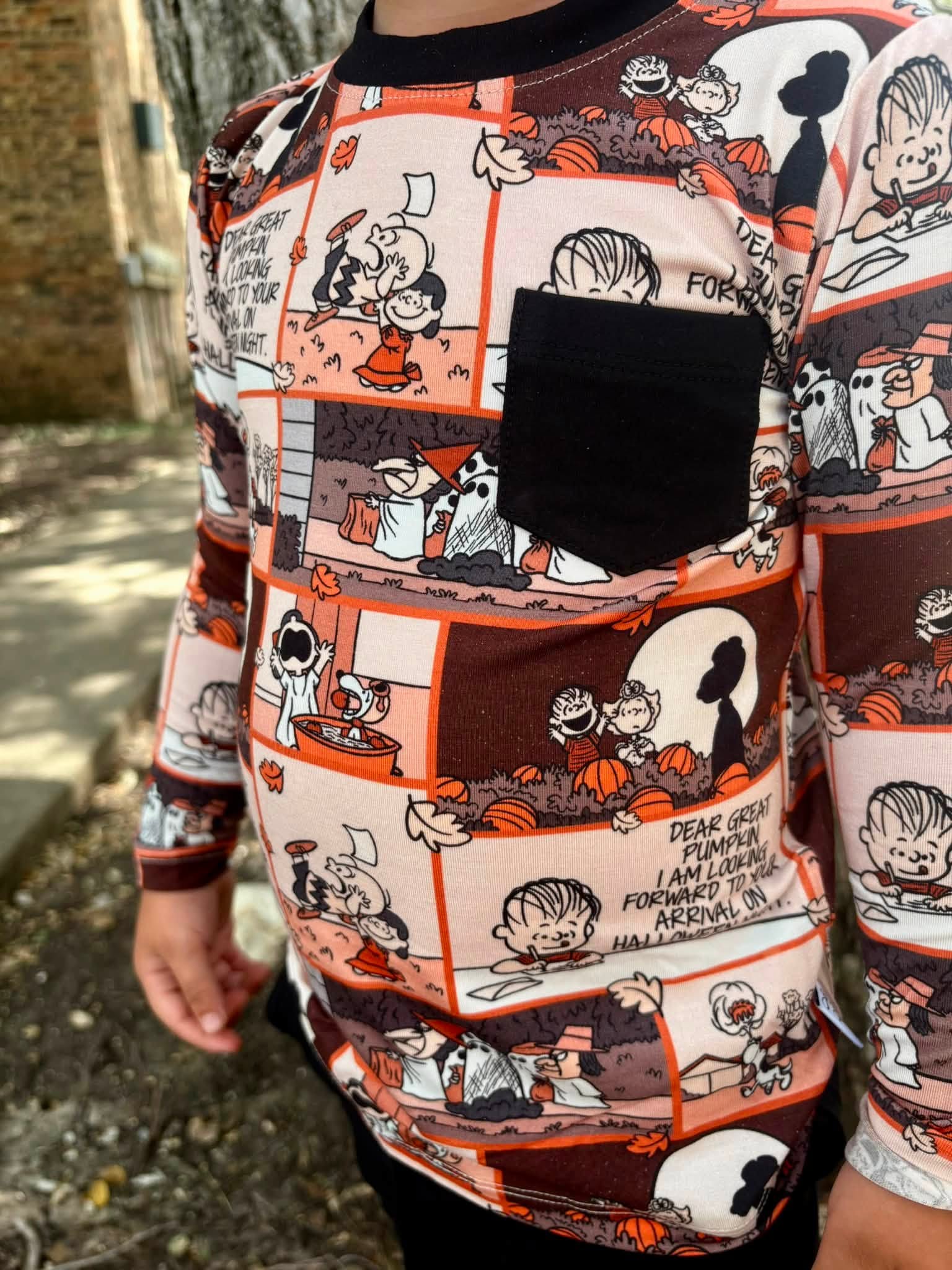 The Great Pumpkin - 2 Piece Jogger Set with Long Sleeve Pocket Tee