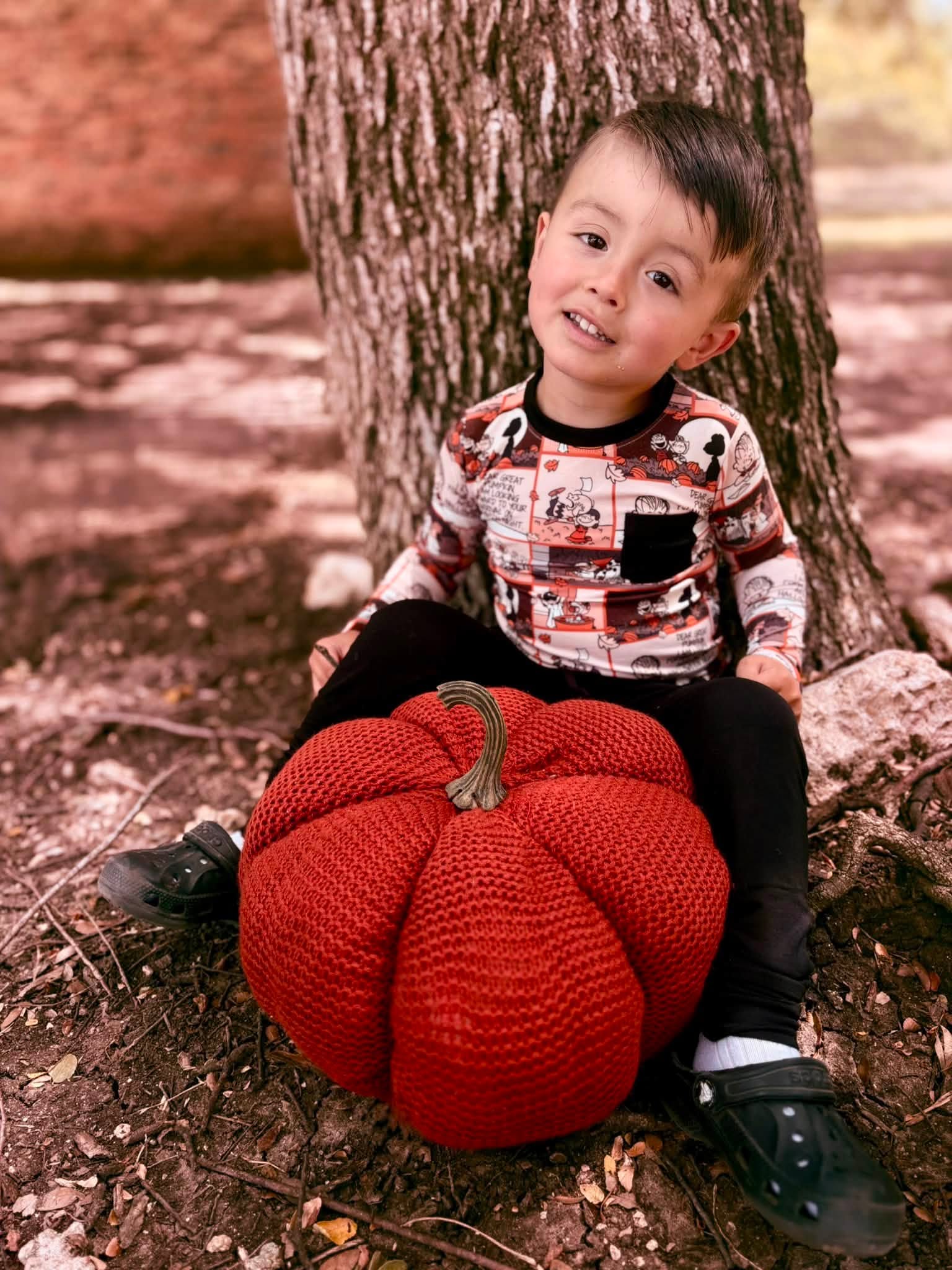 The Great Pumpkin - 2 Piece Jogger Set with Long Sleeve Pocket Tee
