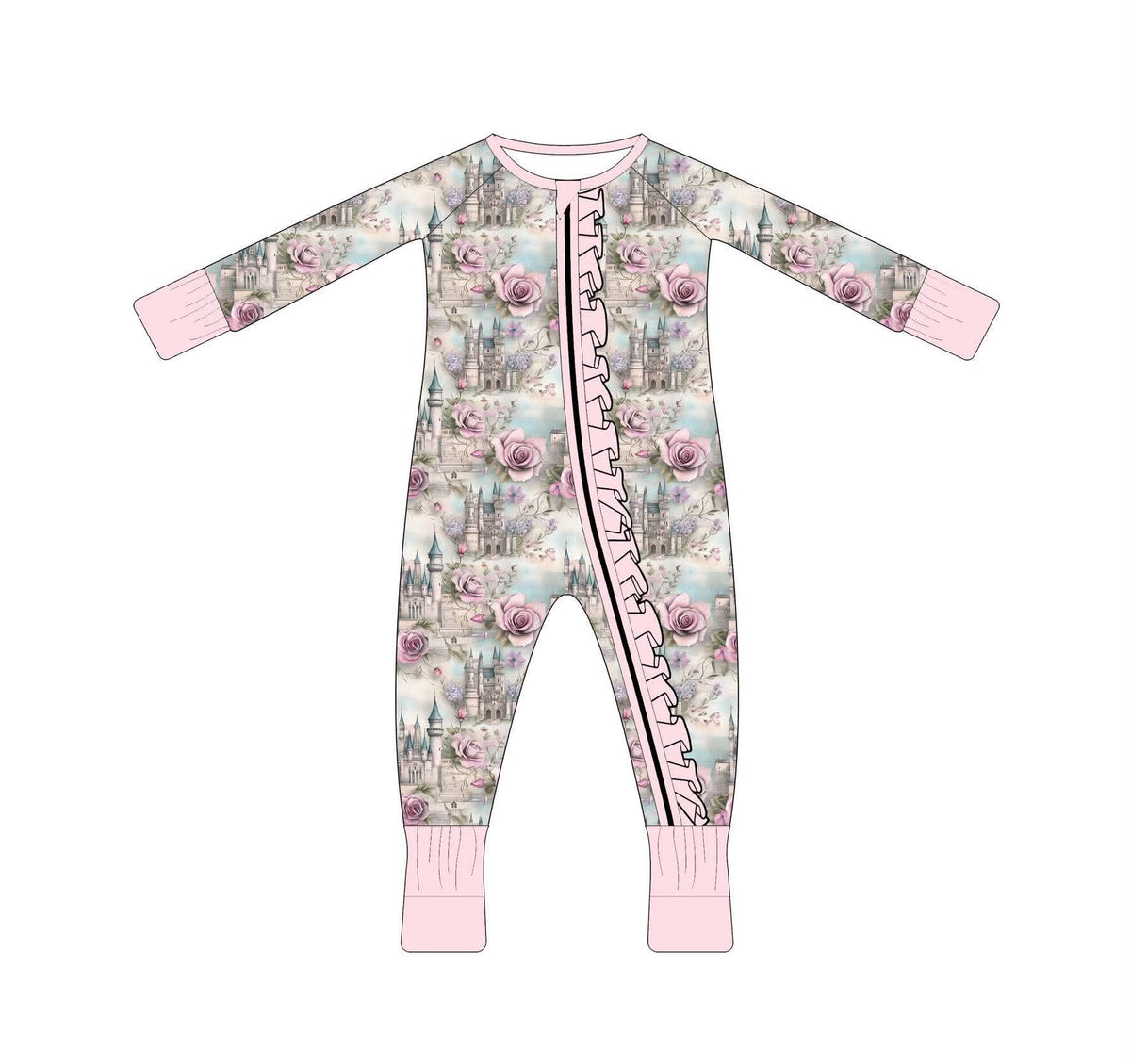 Enchanted Rose Garden - Ruffle Convertible Zippy