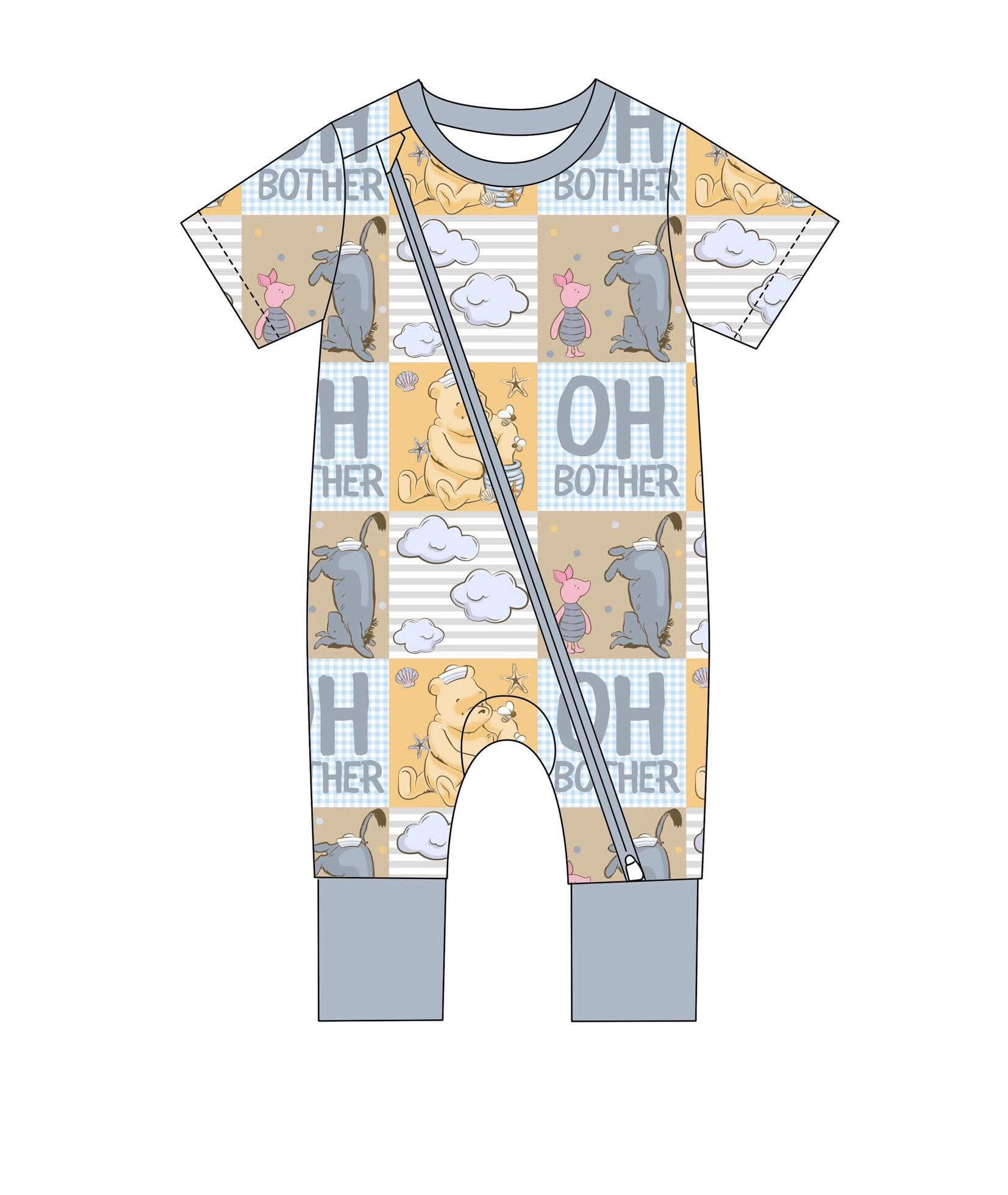 Oh Bother - Short Sleeve Zippy