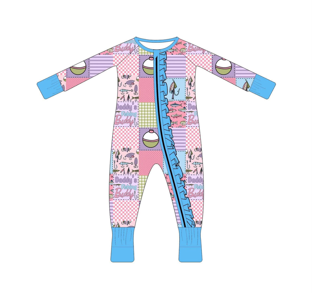Daddy's Fishing Girl - Ruffle Convertible Zippy