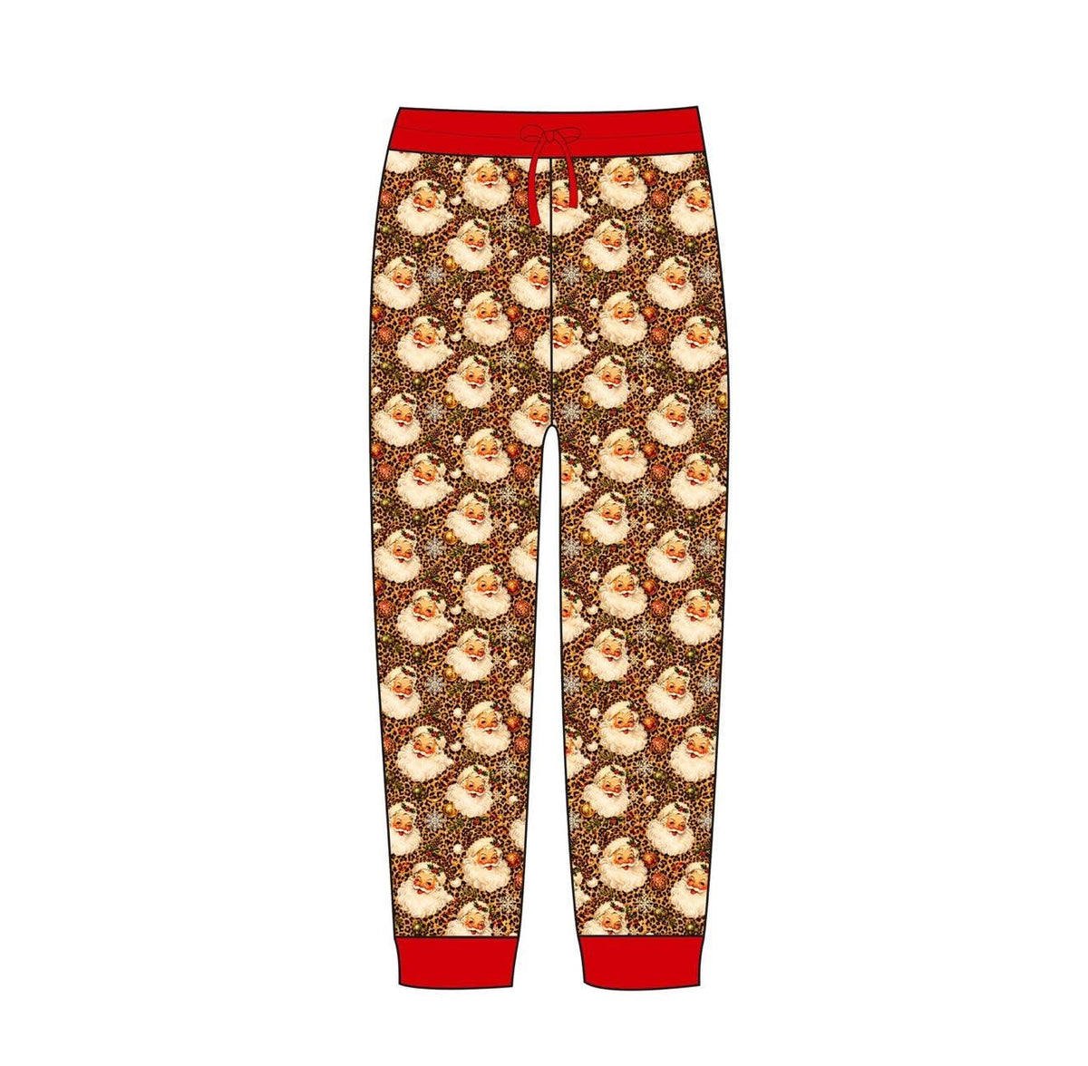 Cheetah Santa - Adult Joggers
