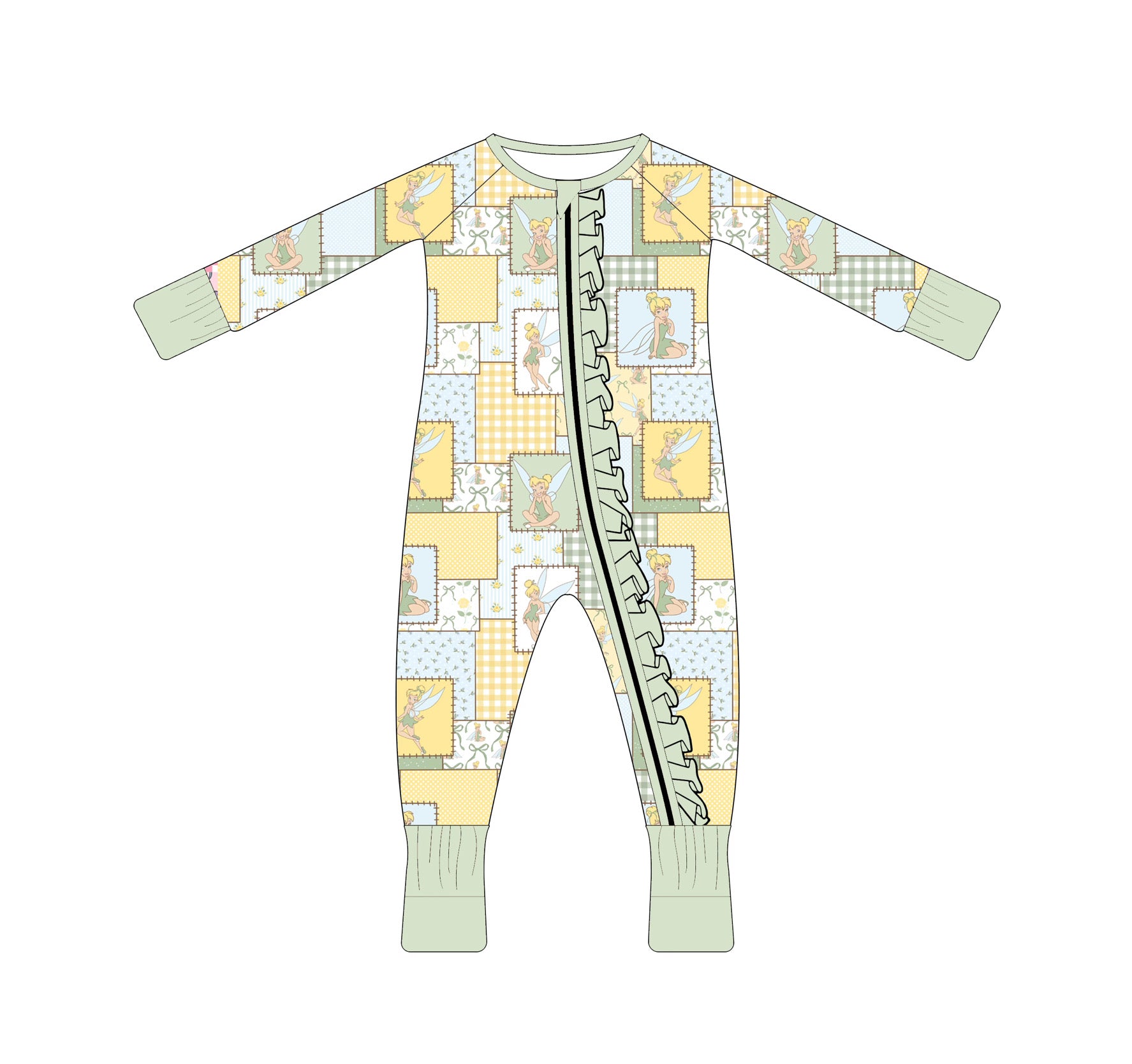 Patchwork Pixie - Ruffled Convertible Zippy