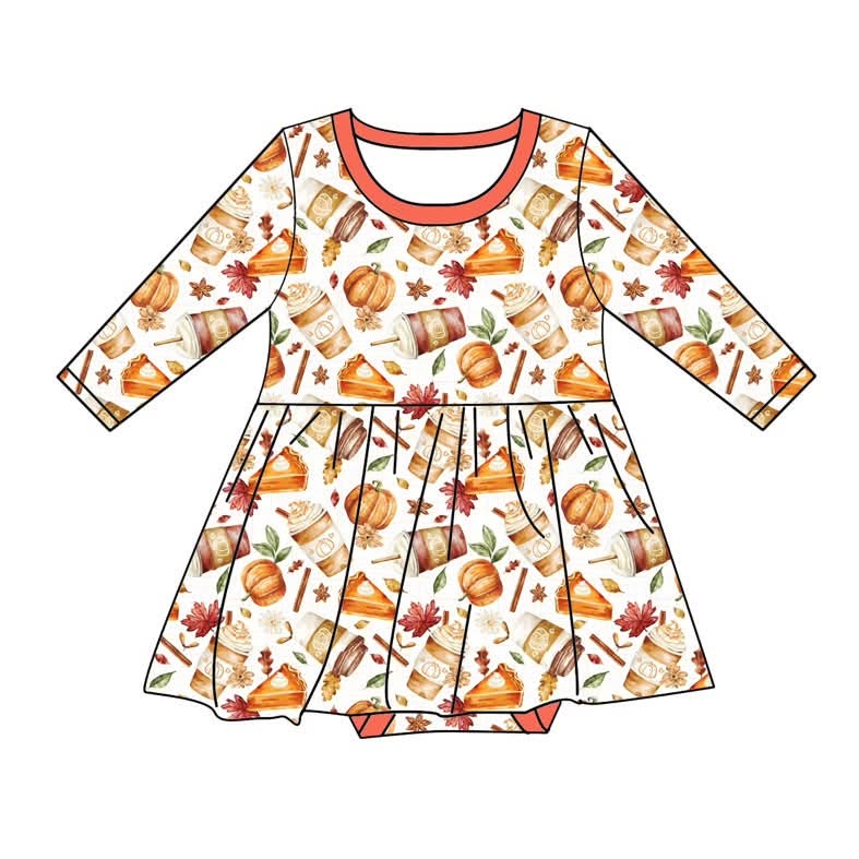 Autumn Chill - Long Sleeve Body Suit Twirl