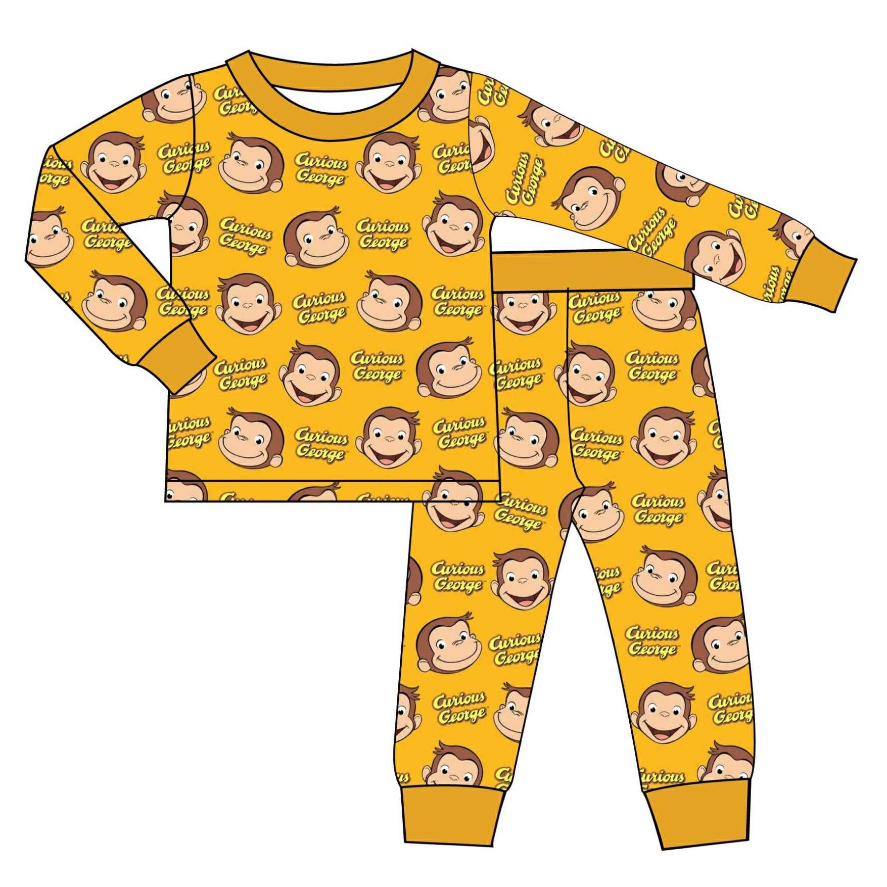 Curious Chimp - 2 Piece Set Long Sleeve and Pants PJs