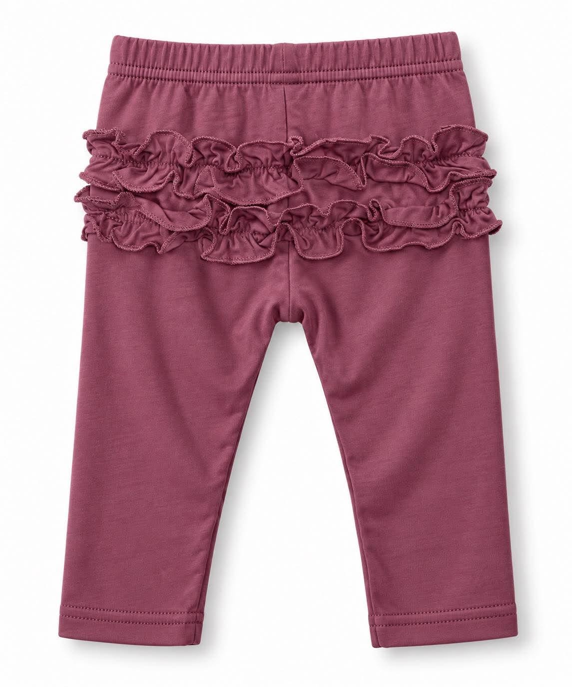 Dusty Mauve - Kids Ruffle Leggings