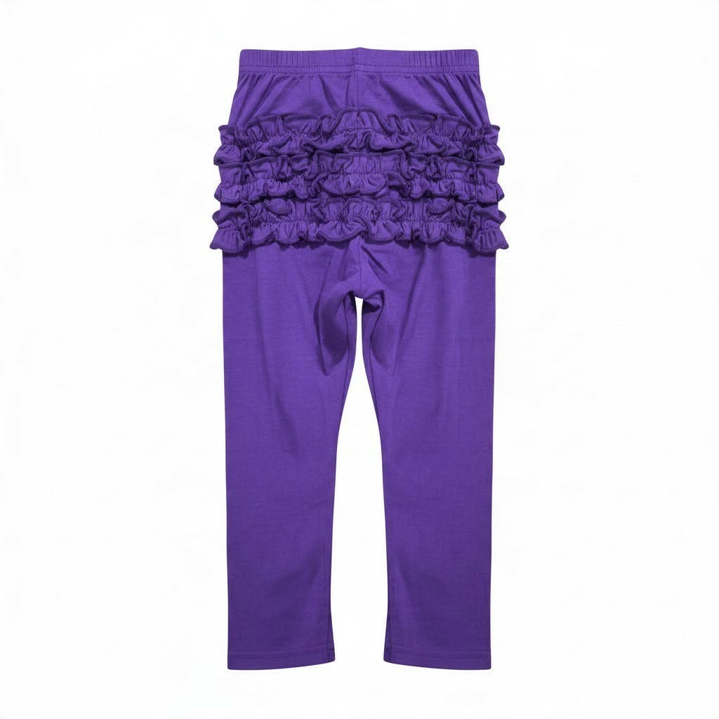 Violet - Kids Ruffle Leggings