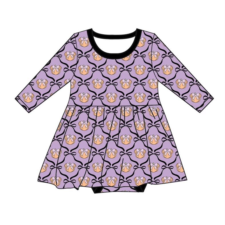 Bow-tastic Patch - Long Sleeve Body Suit Twirl